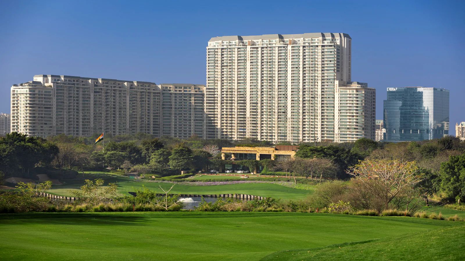 Golf course greens near DLF The Dahlias, Sector 54