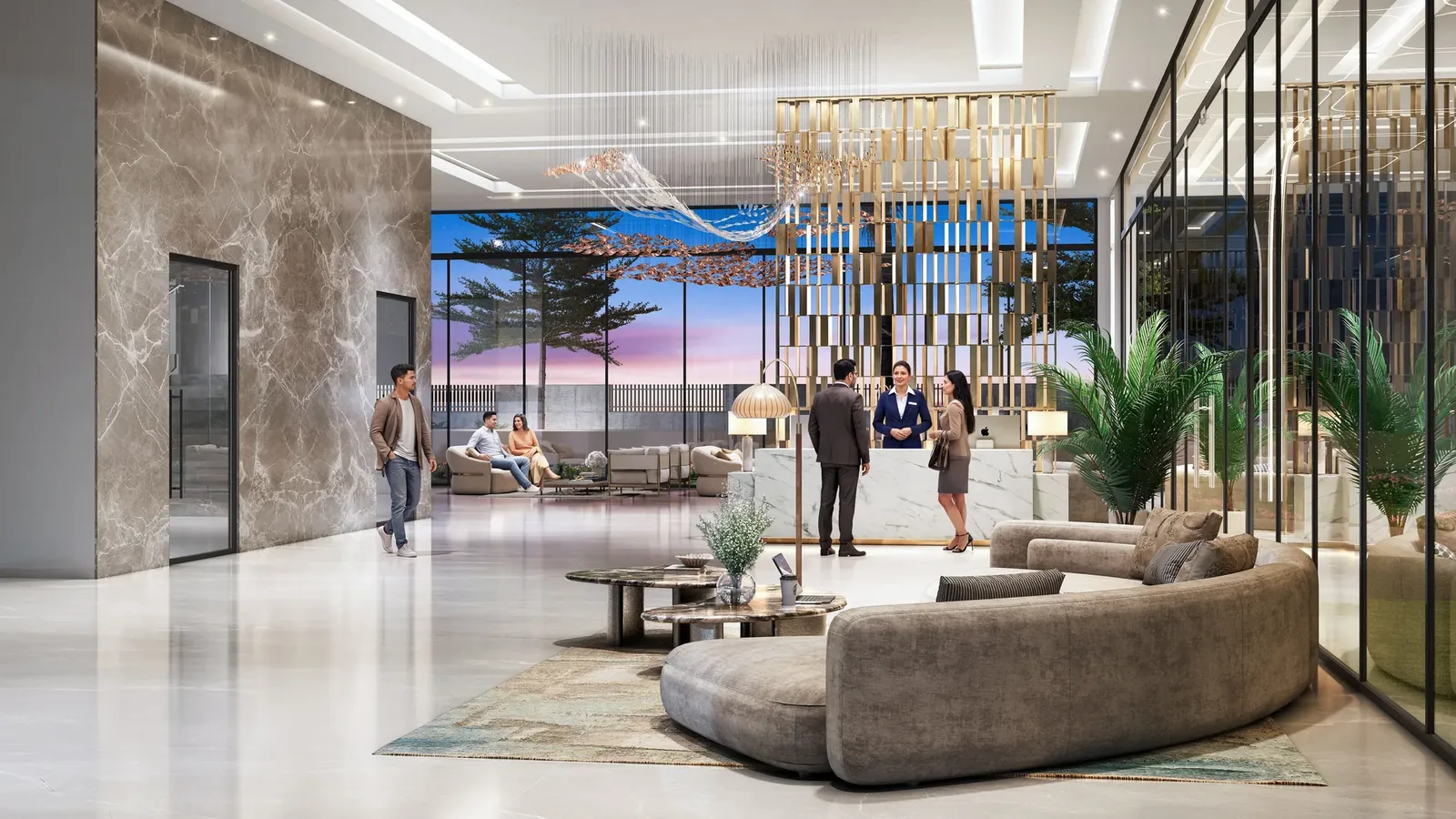 Advik by ROF double-height entrance lobby, artist's impression