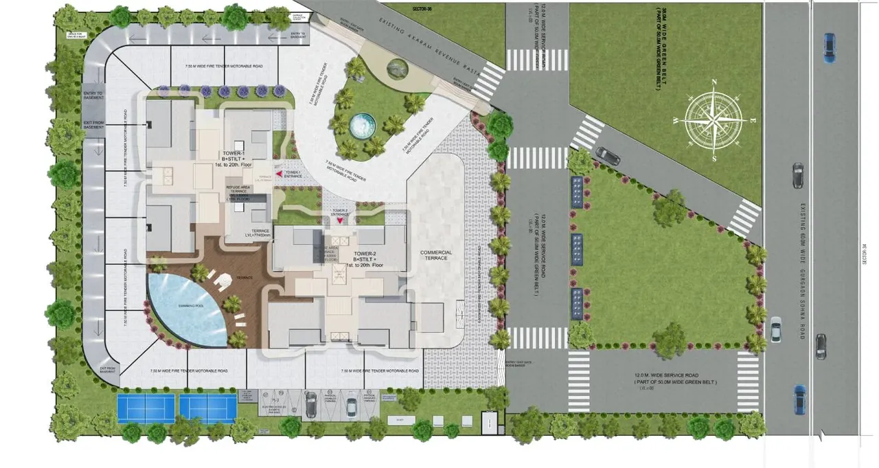 Advik by ROF site plan from the builder