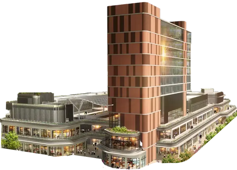 AIPL Joy Square tower over the retail podium, artist's impression