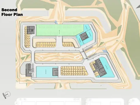 AIPL Joy Square second floor plan: food court, restaurants and cafes, from AIPL's presentation