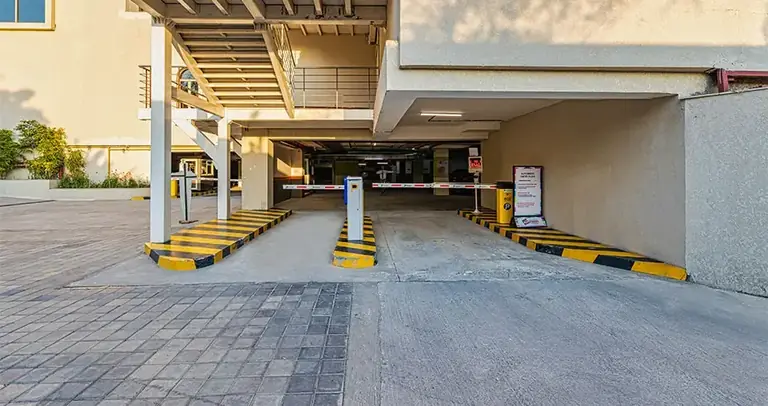 AIPL Joy Street basement parking entrance