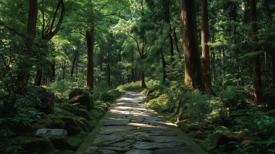 AIPL Riviera stone walking trail through the Miyawaki forest, artist's impression