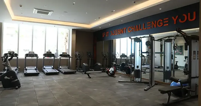 AIPL Zen Residences actual photo of the clubhouse gymnasium