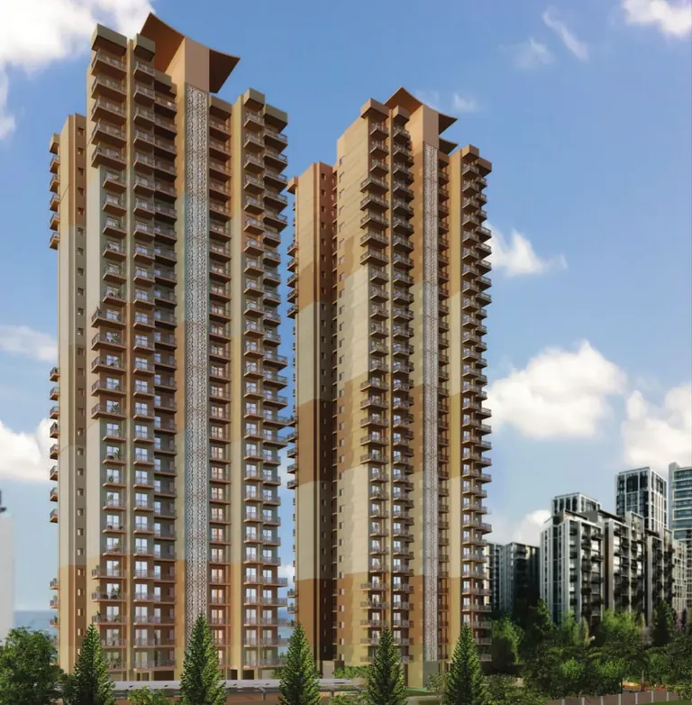 AIPL Zen Residences two 28-storey towers, front elevation, artist's impression