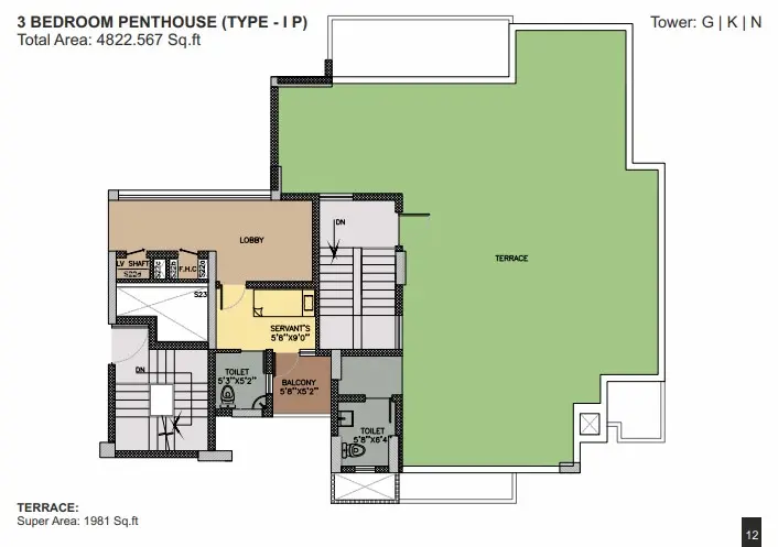 Ambience Creacions penthouse plan 2