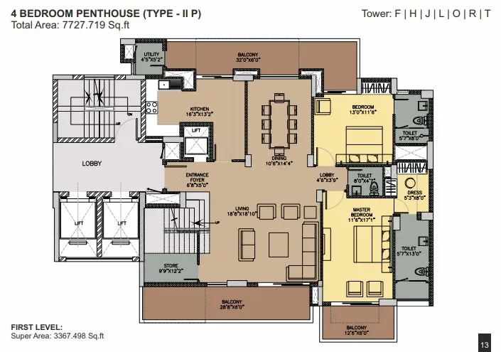 Ambience Creacions penthouse plan 2