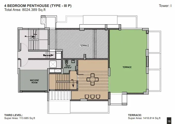 Ambience Creacions penthouse plan 3