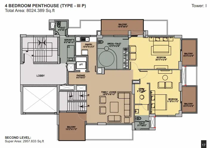 Ambience Creacions penthouse plan 2
