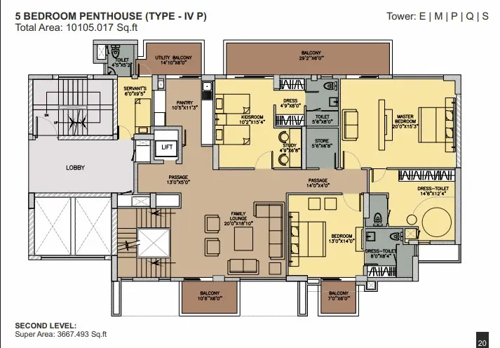 Ambience Creacions penthouse plan 2