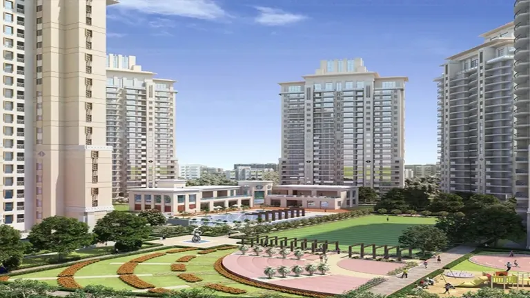 ATS Kocoon towers around the central lawn and clubhouse, artist's impression