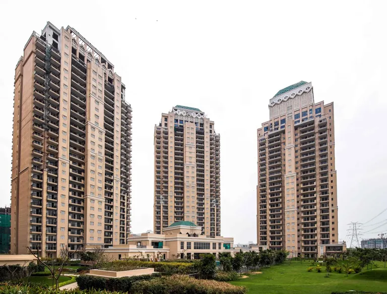 ATS Tourmaline towers rising behind the clubhouse, photo