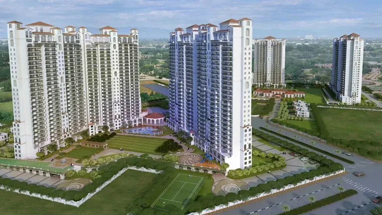 ATS Triumph towers, podium greens and sports field, aerial artist's impression