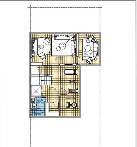 ATS Triumph 5 BHK villa basement plan, 6,570 sq ft villa