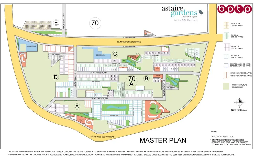 BPTP Astaire Garden master plan