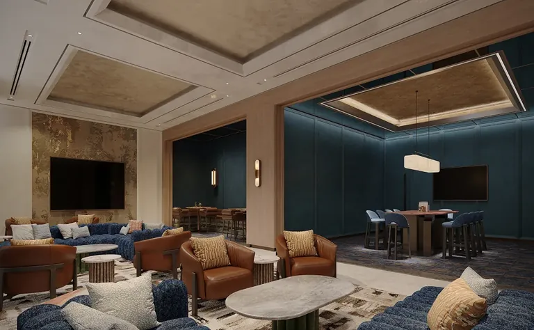 BPTP Gaia Residences at Amstoria sports club lounge, artist's impression