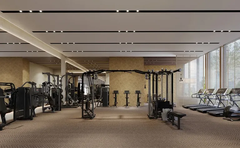 BPTP Gaia Residences at Amstoria clubhouse gymnasium, artist's impression