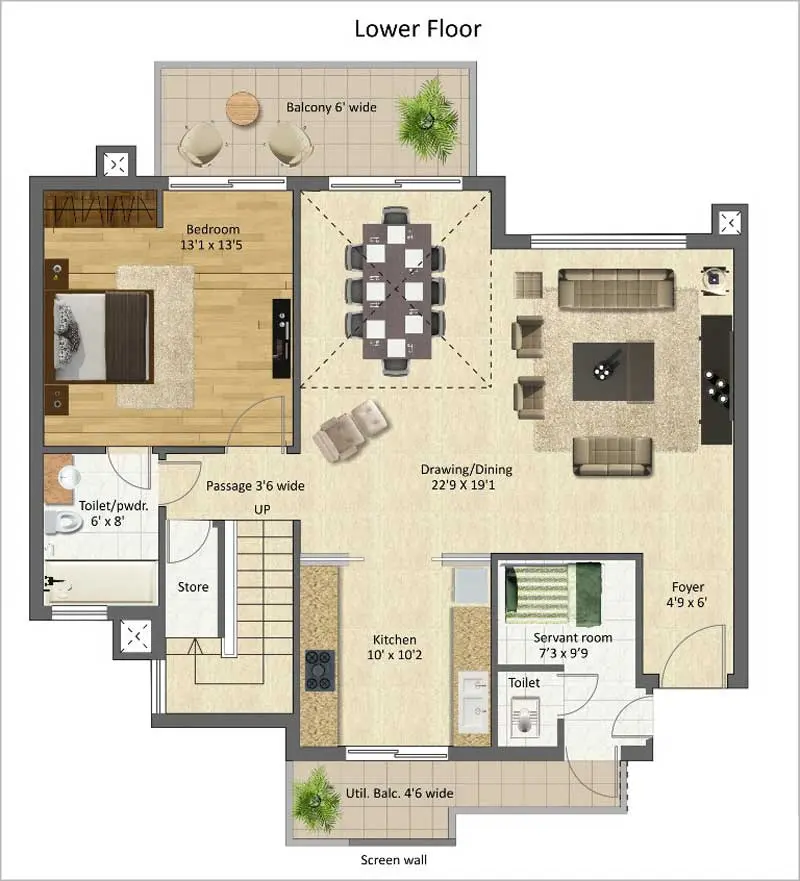 BPTP Mansions Park Prime penthouse plan 1