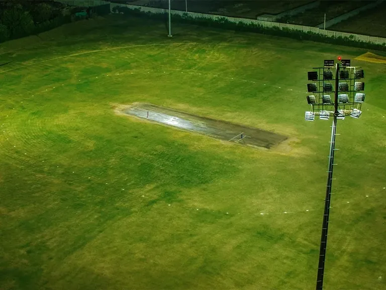 Central Park Clover Floors floodlit cricket ground inside the township