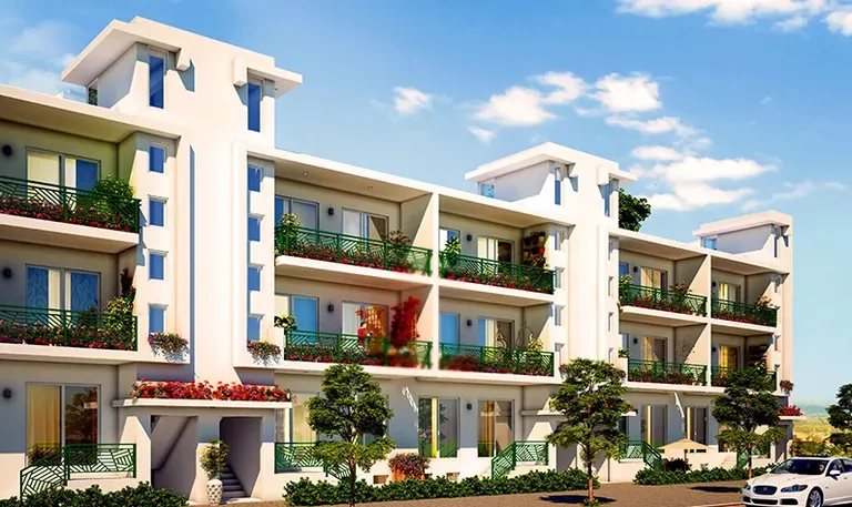 Central Park Flamingo Floors Flamingo floors with balcony planters along the street, artist's impression