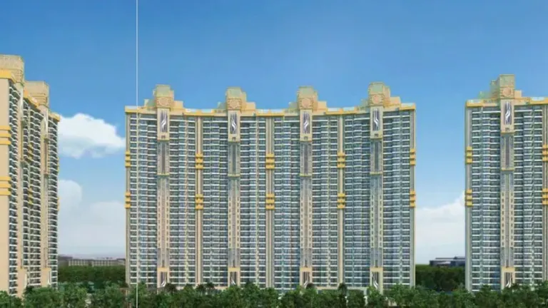 County The Center Court front elevation of the residential towers, artist's impression