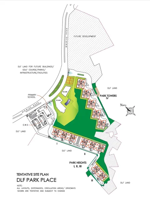 DLF Park Place site plan