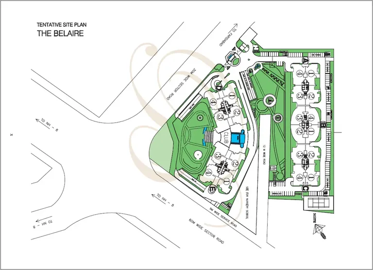 DLF The Belaire site plan