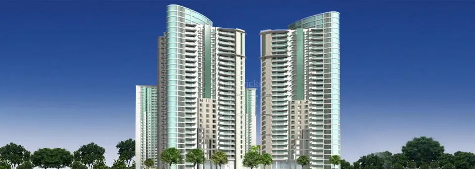 DLF The Belaire towers with curved glass crowns, artist's impression