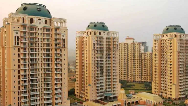 DLF Trinity Towers with their domed tops