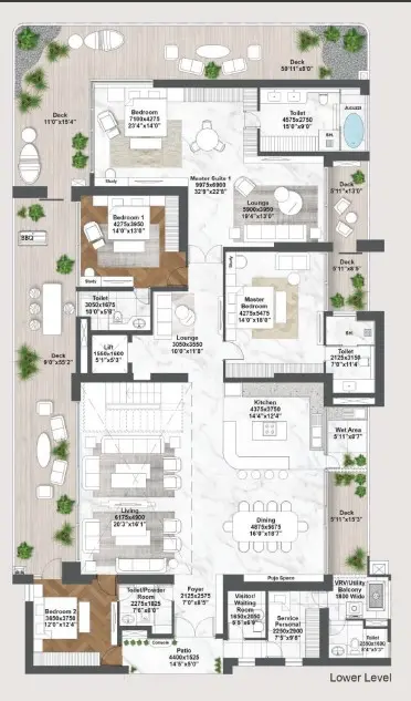 Elan The Emperor penthouse plan 3