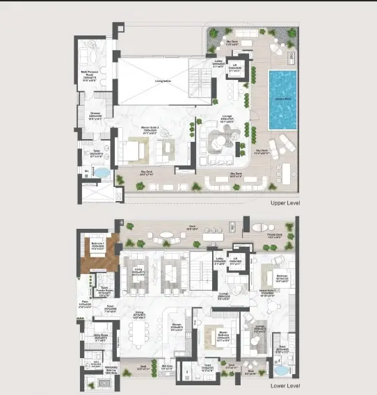 Elan The Emperor penthouse plan 1