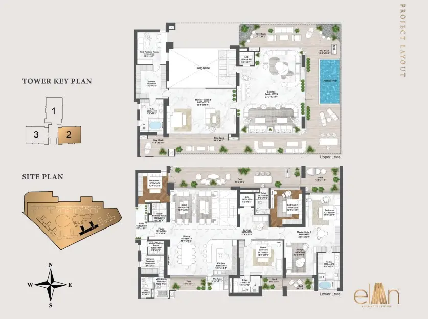 Elan The Emperor penthouse plan 1