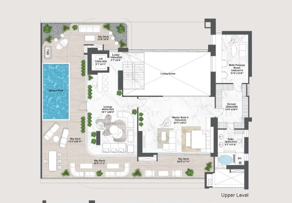 Elan The Emperor penthouse plan 2