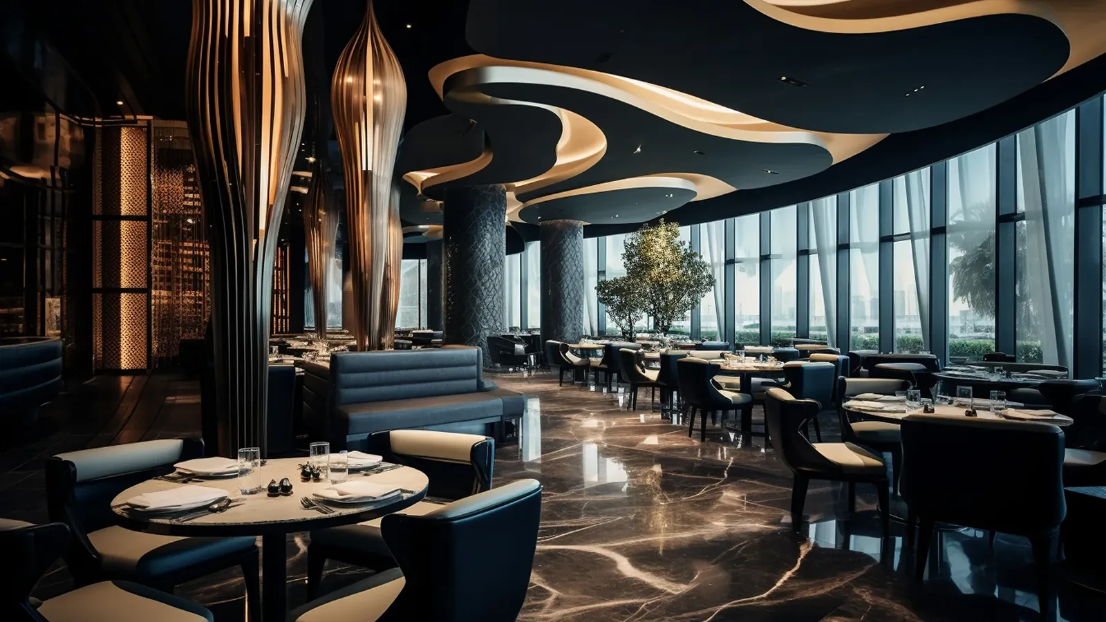 Elan The Statement clubhouse restaurant and bar lounge