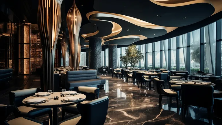 Elan The Statement clubhouse restaurant and bar lounge