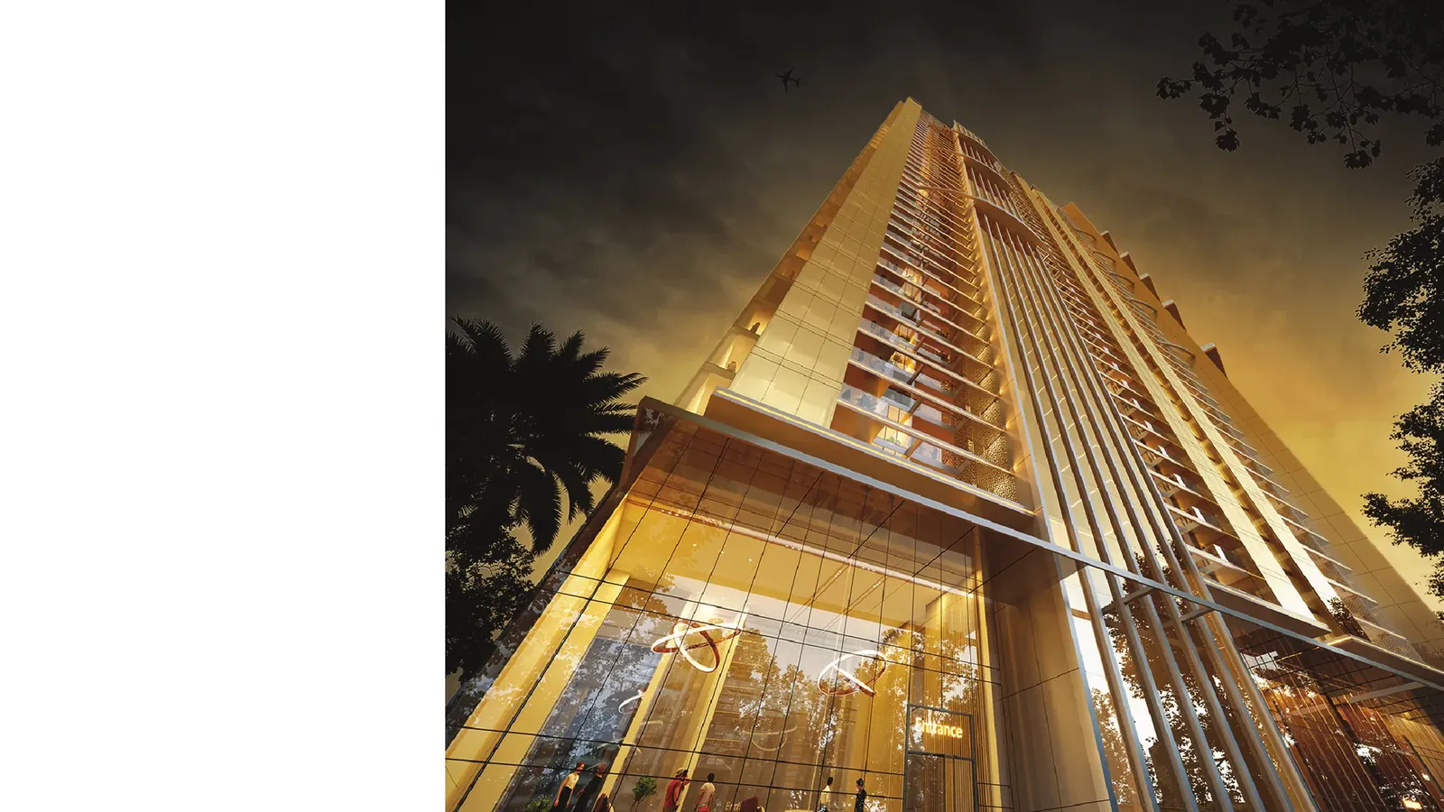 Elan The Statement golden glass facade