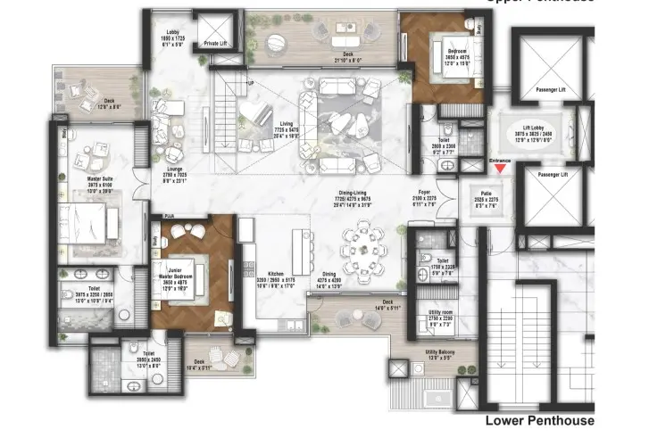 Elan the Statement penthouse plan 3