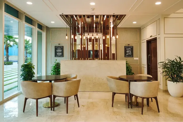 Eldeco Accolade club lounge and reception