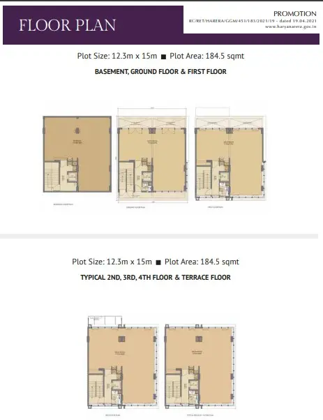 Emaar Business District 114 Sector 114 Gurgaon villa plan 1