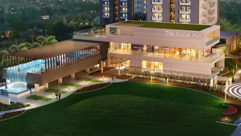 Emaar Digihomes The Social Hub clubhouse and pool