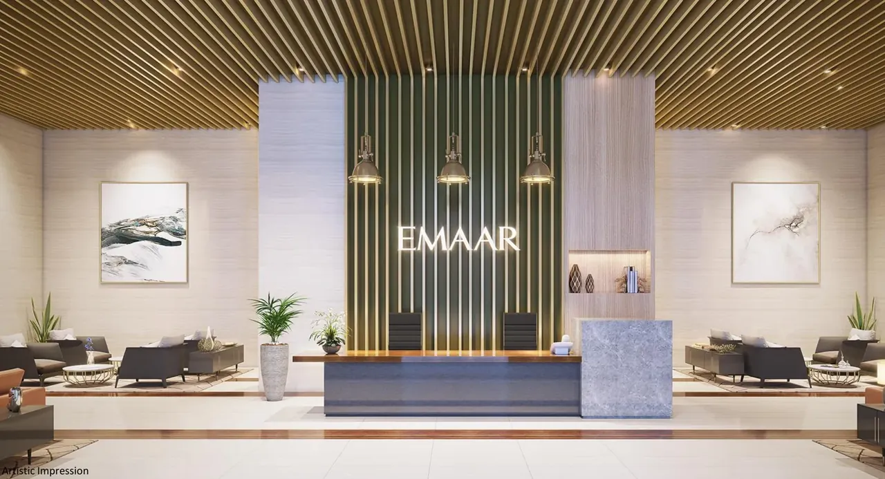 Emaar Digihomes entrance lobby, artist's impression