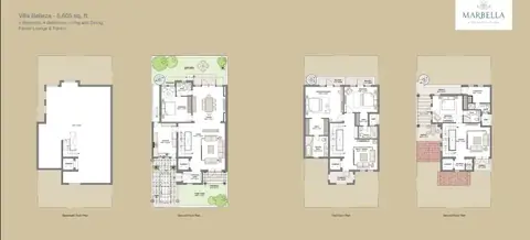 Emaar MGF Marbella Villas Villa Belleza 4 BHK plan 1 of 5, 5,605 sq ft villa