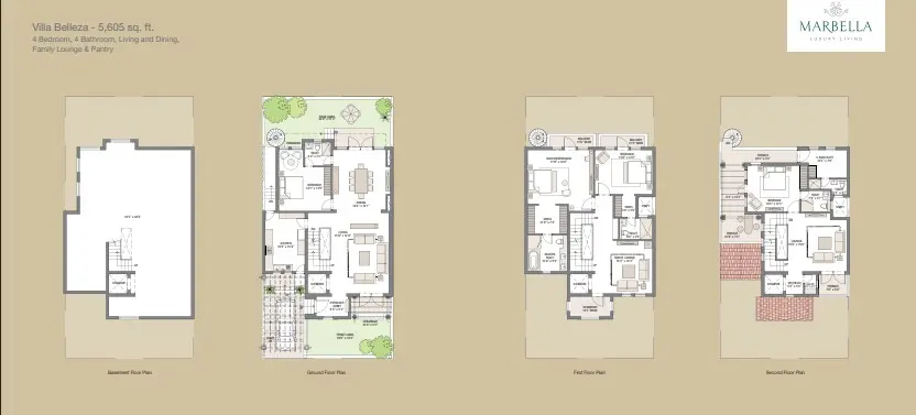 Emaar MGF Marbella villa plan 1