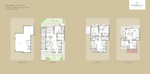 Emaar MGF Marbella Villas Villa Belinda 5 BHK plan 1 of 5, 8,120 sq ft villa