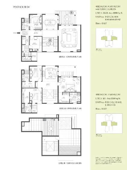Emaar MGF The Palm Drive penthouse plan 2