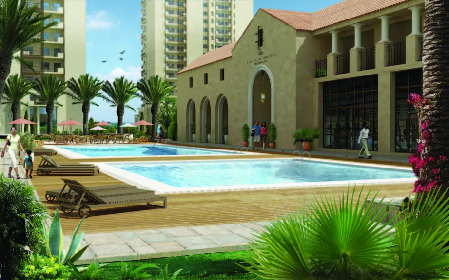 Emaar The Palm Springs clubhouse and swimming pools, artist's impression