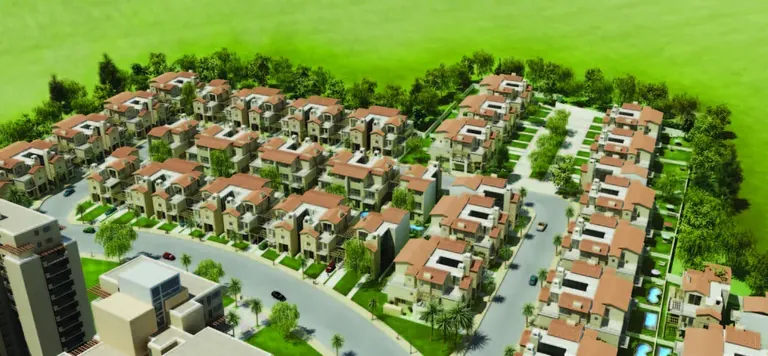 Emaar The Palm Springs villa enclave, aerial artist's impression