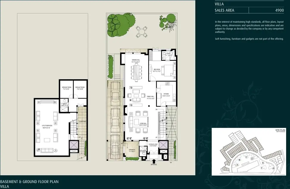 Emaar The Palm Springs villa plan 1