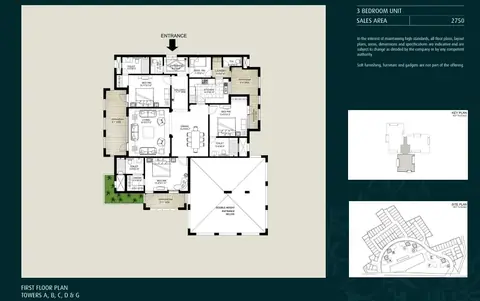 Emaar The Palm Springs apartment floor plan, 2,750 sq ft