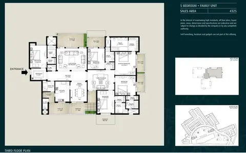 Emaar The Palm Springs apartment floor plan, 4,325 sq ft